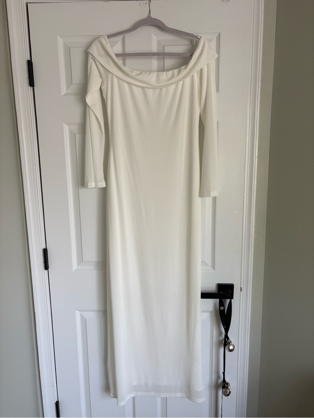 Bridal- Princess Polly Off-Shoulder White Maxi Dress - Picture 3 of 3